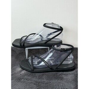 Crocs Miami Women’s Size 9 Black Strappy Ankle Strap Square Toe Sandals